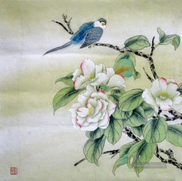 am195D Tier Vogel Klassische Blumen Ölgemälde
